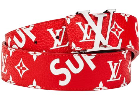 louis vuitton supreme monogram belt.